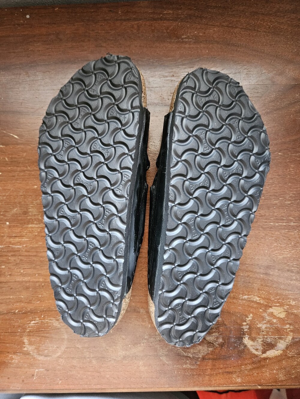 Birkenstock Arizona Black Leather Injected Rivets 40 R - Picture 5 of 5